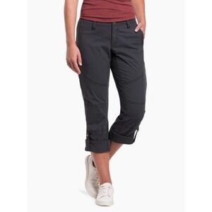Kuhl Legendary Pants Womens 12 SHORT Gray Cargo Hiking Outdoor Pants